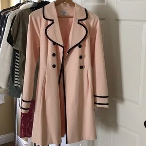 Dress coat - Pink with black accents